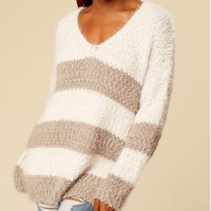 Altar’d State Eyelash Striped Sweater